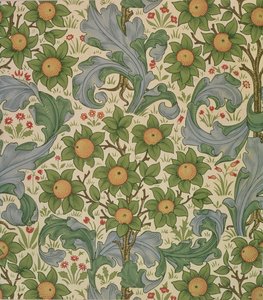 Orchard tapet, designet av John Henry Dearle (1860-1932) for Morris and Company, 1899