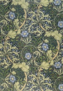 Seaweed tapet, designet av John Henry Dearle (1860-1932) for Morris and Company, 1901