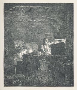 Plate 13. En smed. Naturbilder. En serie på tretti originale illustrasjoner tegnet på tre av JH Dell, og gravert av R. Paterson. John Henry Dell