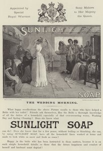 Annonse, Sunlight Soap av John Henry Frederick Bacon