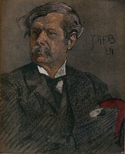 Portrett av Alfred East, c1902 av John Henry Frederick Bacon