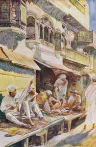 Arbeidere i en indisk basar av John Henry Frederick Bacon