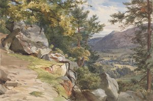 Utsikt fra Craig-y-Barns, Dunkeld, ser sørover av John Henry Mole