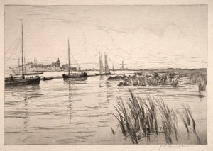 Holland Dykes av John Henry Twachtman