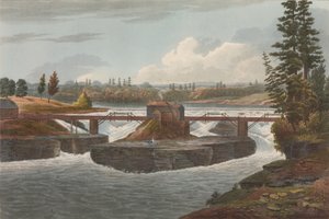 Glenns Falls nr. 6 i Hudson River Portfolio, 1822.