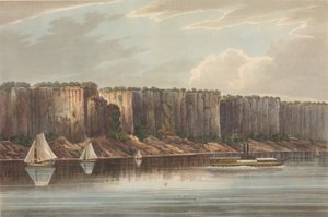 The Palisades No. 19 of The Hudson River Portfolio, 1823-24. av John Hill
