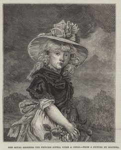Hennes Kongelige Høyhet Prinsesse Sophia når et barn av John Hoppner