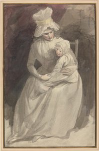 Fru Skinner og barn av John Hoppner