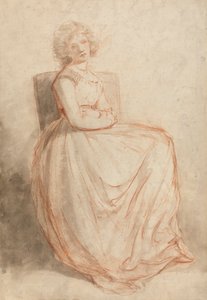 Studie av en sittende kvinne av John Hoppner