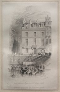 Napoleons overnattingssted, Quai Conti, 1835.