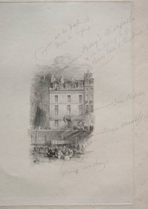 Napoleons overnattingssted, Quai Conti, 1836. av John Horsburgh