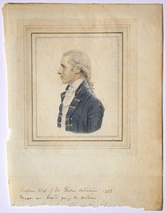 Portrett av Sir Captain West of the Dutton Indiaman