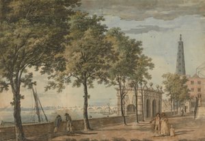 York Watergate og Westminster Bridge av John Inigo Richards