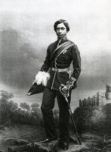Albert Edward, Prince of Wales, gravert av D.J. Pund fra et fotografi, fra 