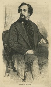 Charles Dickens, gravert av Bobbett-Hooper, fra Harper