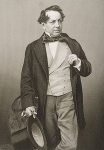 John Baldwin Buckstone (1802-79) gravert av D.J. Pund fra et fotografi, fra 