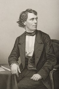 John Bartholomew Gough (1817-86) gravert av D.J. Pund fra et fotografi, fra 