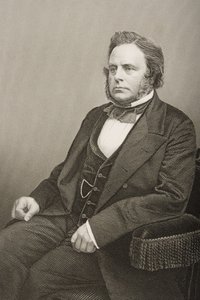 John Bright (1811-89) gravert av D.J. Pund fra et fotografi, fra 