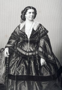 Madame Anna Bishop (1810-84) gravert av D.J. Pund fra et fotografi, fra 