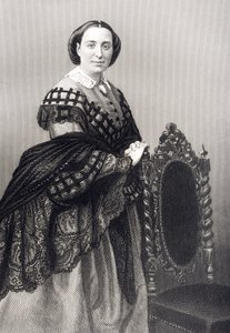 Madame Rosino Penco (1823-94) gravert av D.J. Pund fra et fotografi, fra 
