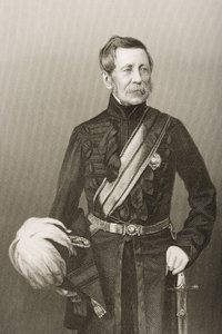 Sir John Fox Burgoyne (1782-1871) gravert av D.J. Pund fra et fotografi, fra 