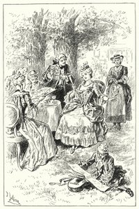 Lady Bettys besøk til Bun-House (litho) av John Jellicoe
