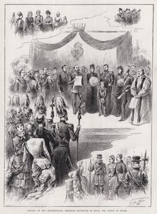 Åpning av den internasjonale fiskeriutstillingen av HRH Prince of Wales (gravering) av John Jellicoe