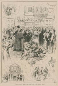Presentasjon av frukt til Lord Mayor på Mansion House av John Jellicoe