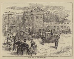Kongelig besøk i Normanton Hall av John Jellicoe