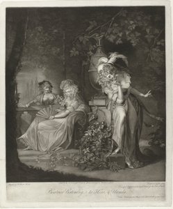 Hero og Ursula blir overhørt av Beatrice Beatrice lytter til Hero, & Ursula (tittel på objekt)