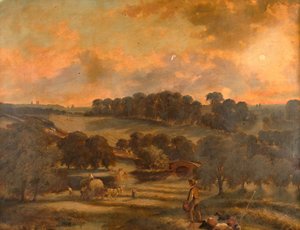 Haytime, Hamstead Mill, Handsworth, Staffordshire, 1850-1908. av John Joseph Hughes