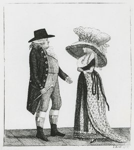 Kaptein Dalrymple og Penelope Macdonald, 1787 av John Kay