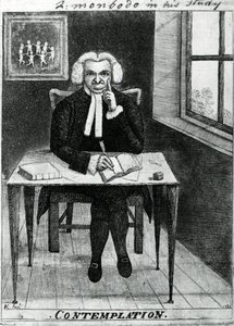 Kontemplasjon - Lord Monboddo i hans studie, 1784 av John Kay
