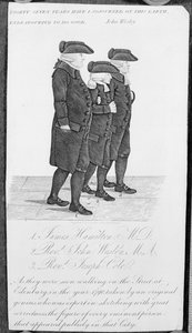 John Wesley går i Edinburgh mellom James Hamilton M.D. og Joseph Cole