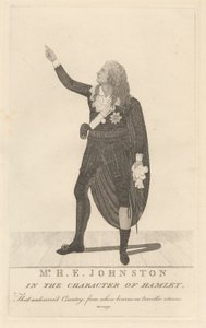 Mr. HE Johnston i karakteren til Hamlet av John Kay