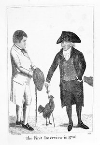 Det første intervjuet i 1786 mellom diakon Brodie og George Smith, 1788 av John Kay