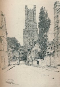 Ely Tower, fra sør, 1924 av John Keppie