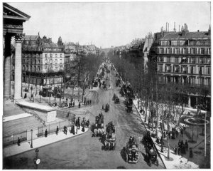 Boulevard de la Madeleine, Paris, sent på 1800-tallet