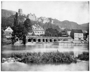 Heidelberg slott, Tyskland, sent på 1800-tallet. av John L. Stoddard