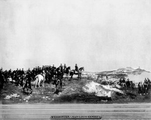 Napoleon III i slaget ved Solferino, 1859, 1893. av John L. Stoddard