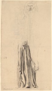 Studie for Moses - Trinity Church, Boston av John La Farge