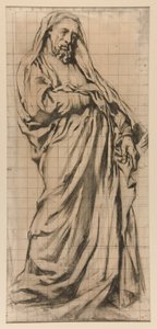 Studie for Trinity Church: Jeremiah av John La Farge