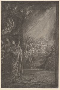 Fødselen.n.d. av John La Farge