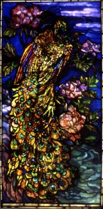 Påfuglvindu, 1892-1908 av John La Farge or Lafarge