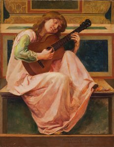 Player, 1887 (voks på papirmasse)