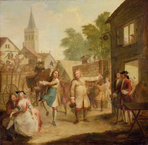 Hob fortsetter å danse til tross for sin far, ca. 1726 (olje på lerret)
