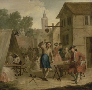 Hob Selling Beer at the Wake, ca. 1725 (olje på lerret)