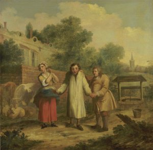 Kokeplate tatt ut av Ye Well, ca. 1726 (olje på lerret)