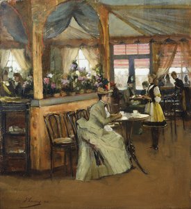 En kopp sjokolade av John Lavery