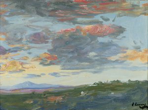 Kveld, Tanger (olje på lerret) av John Lavery